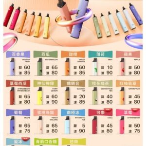 鎧斯 KIS5 一次性 6500口磁吸式 自由混搭便攜式拋棄式電子煙 (18 個口味) (即用款)