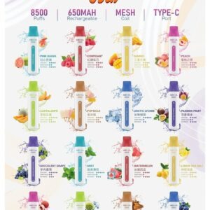 魅嗨 MEHA VBar 小白條一次性 (8500口 便攜式拋棄式電子煙) (即用款)